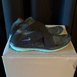 Nike Black and Purple Athletic Shoes
